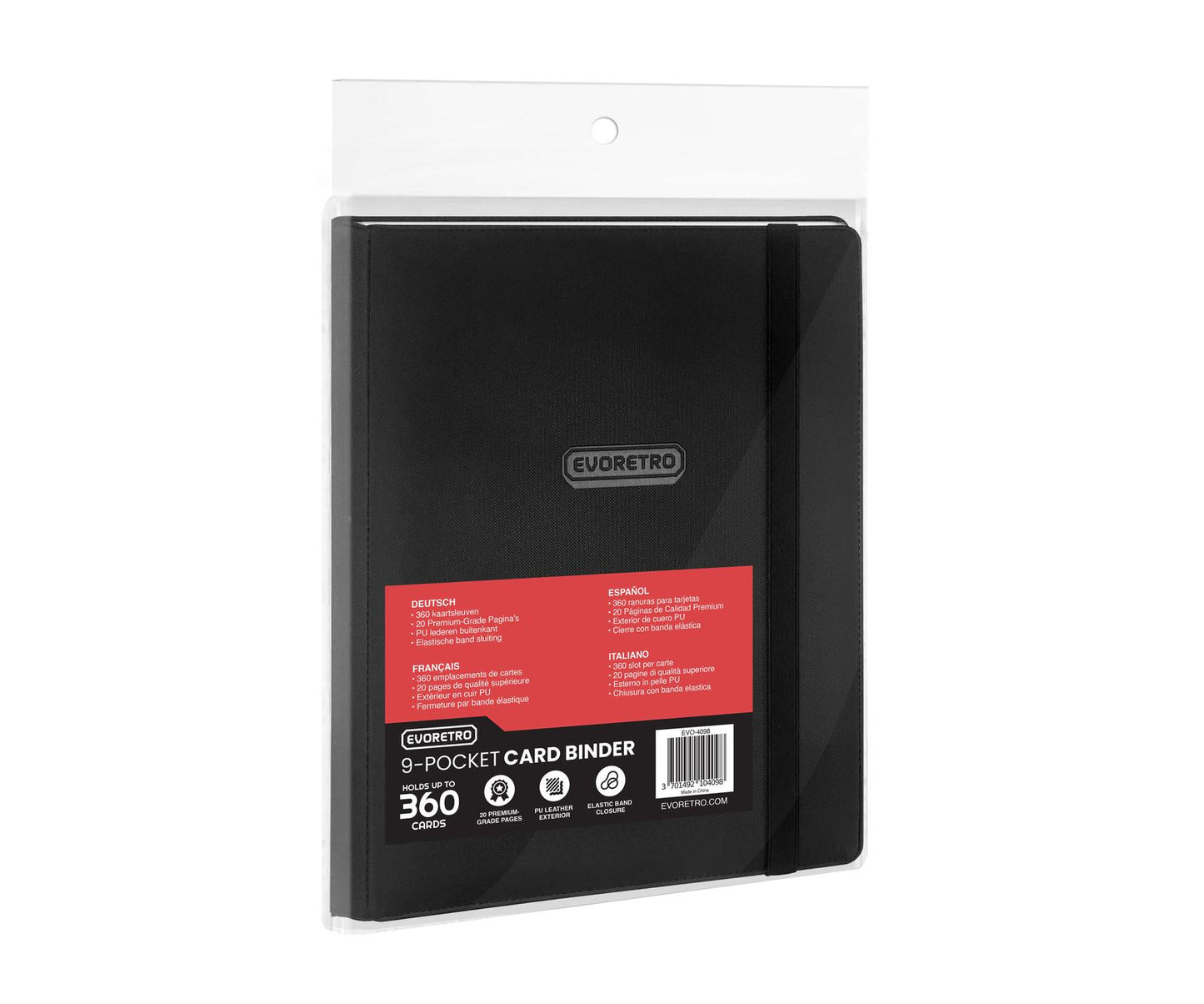 EVORETRO Regular Card Binder 9 pocket with Elastic EVORETRO Canada Card Protectors  Squirtle Squad Card Shop.