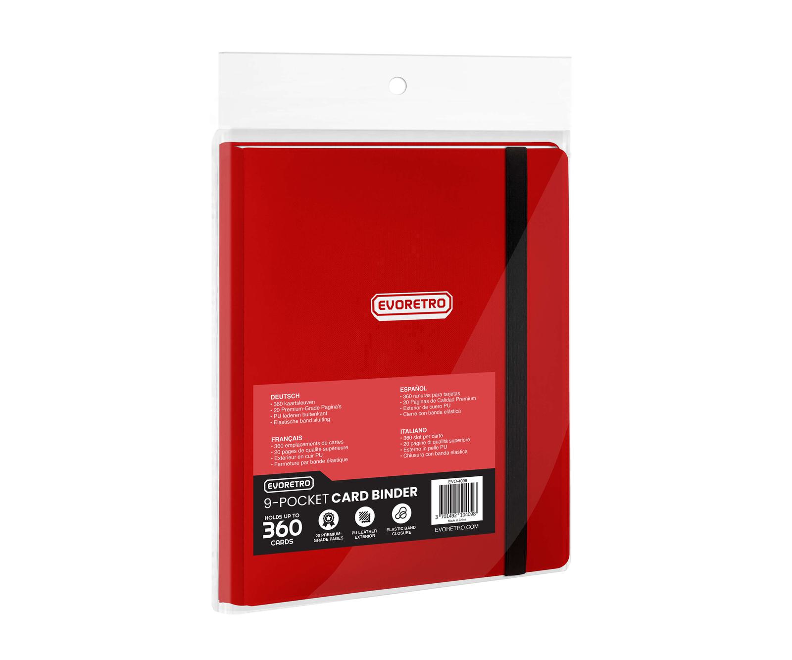 EVORETRO Regular Card Binder 9 pocket with Elastic EVORETRO Canada Card Protectors  Squirtle Squad Card Shop.