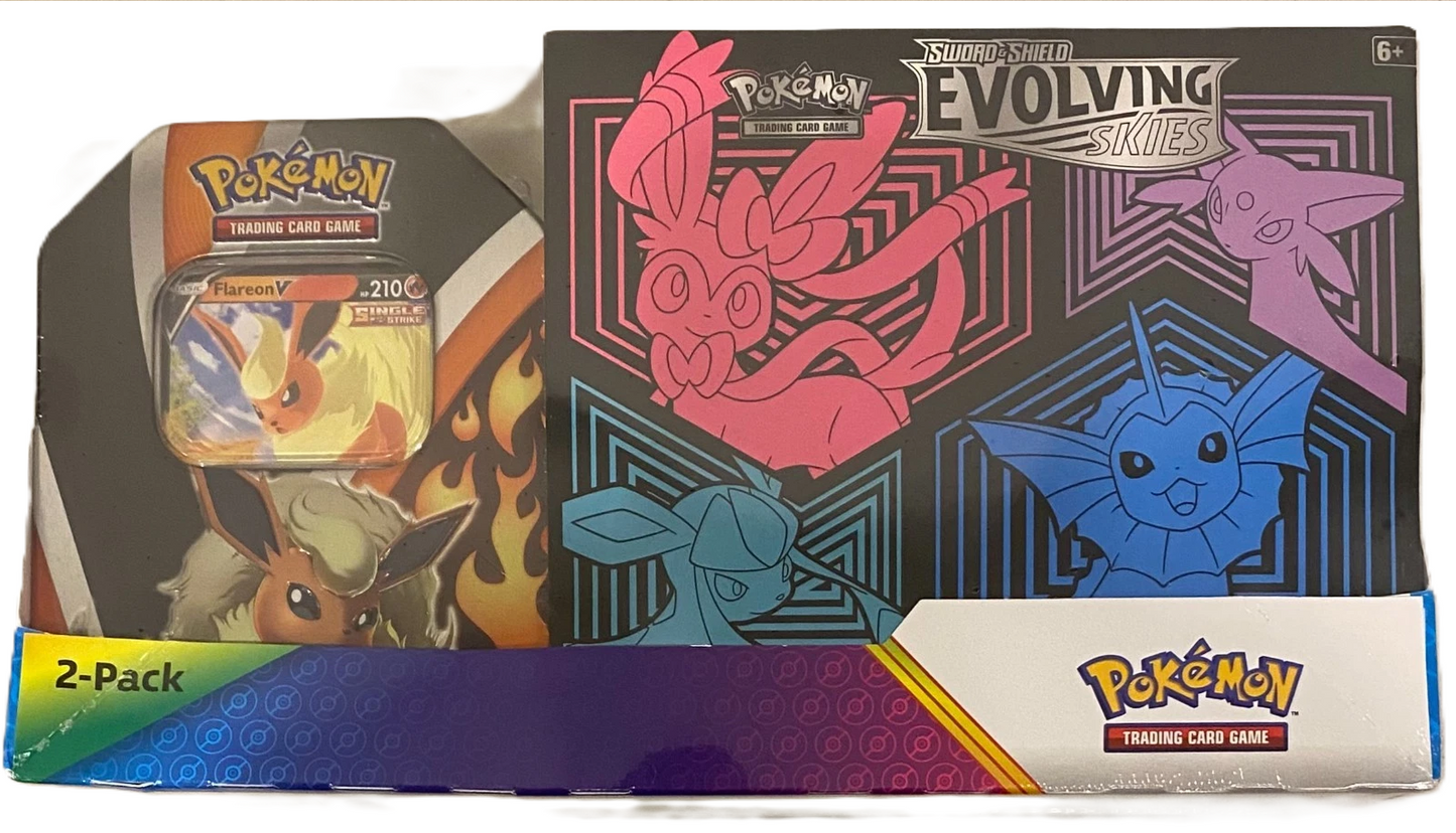 Pokemon TCG - Costco Evolving Skies Elite Trainer Box & Tin Bundle - Sealed - English Miscellaneous Cards & Products Pokemon Sealed  Squirtle Squad Card Shop.