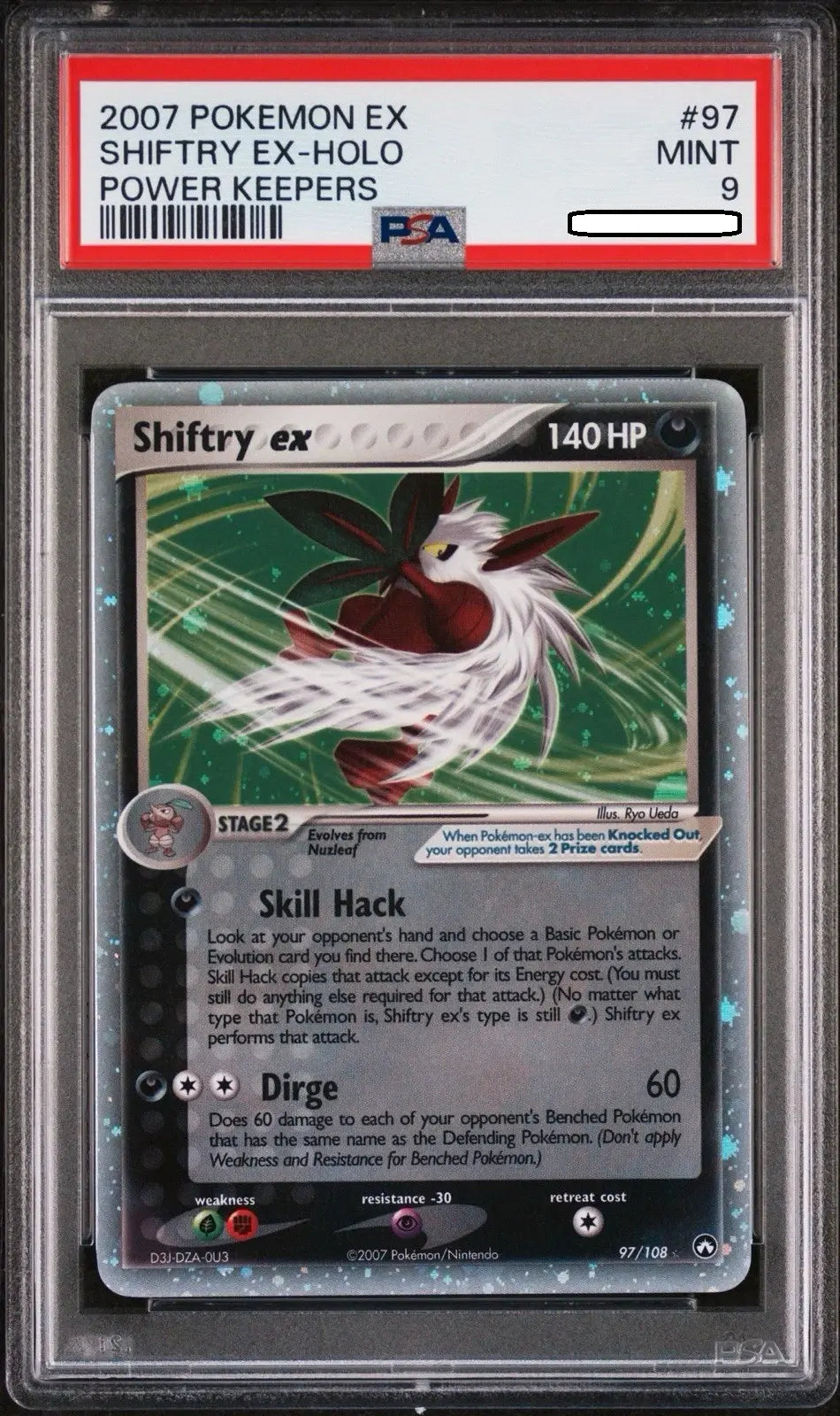 Pokémon TCG – Shiftry 97/108 Holo – EX Power Keepers – PSA 9 Mint