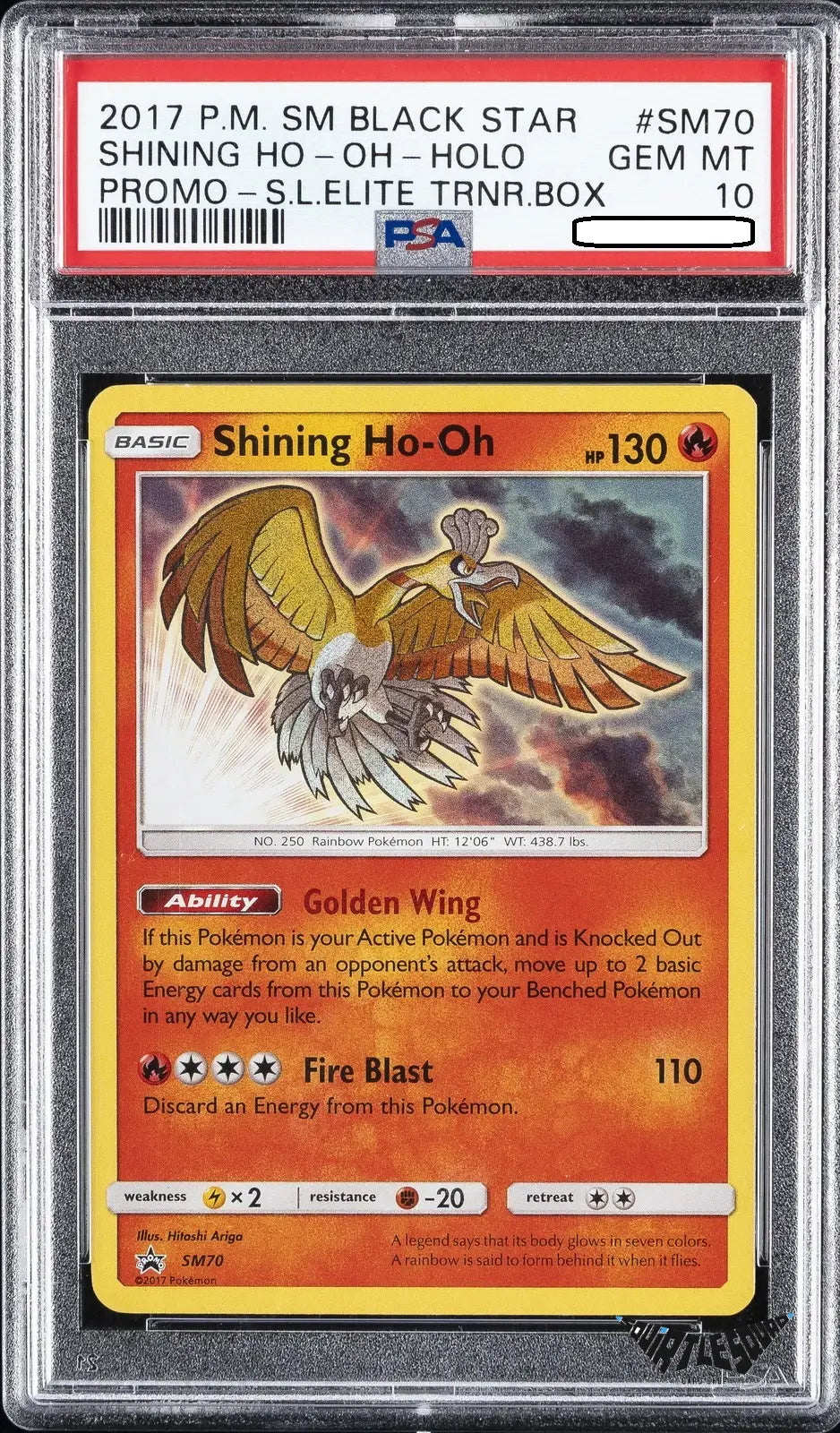 Pokémon TCG – Shining Ho-Oh SM70 Holo – Black Star Promo – PSA 10 Gem Mint