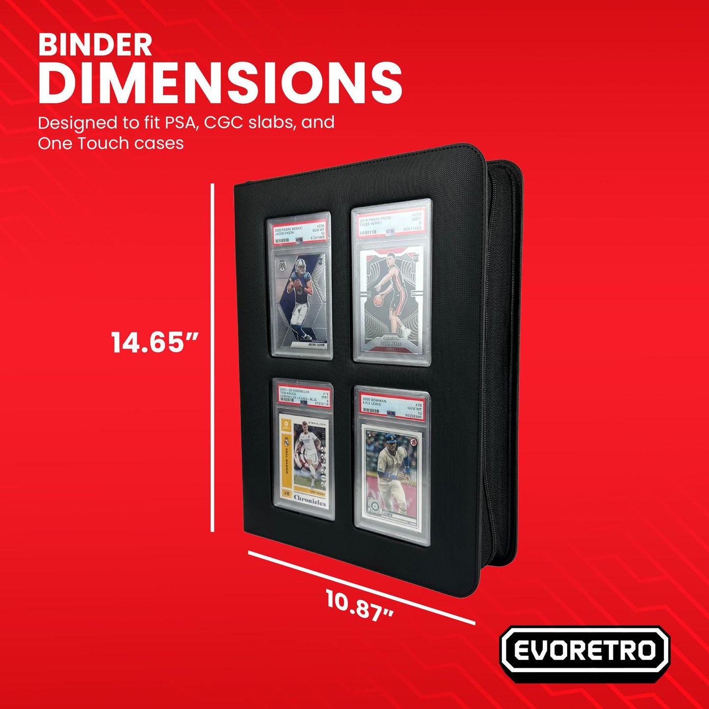 EVORETRO Slab Binder for Graded Cards – Holds 36 Slabs EVORETRO Canada   Squirtle Squad Card Shop.