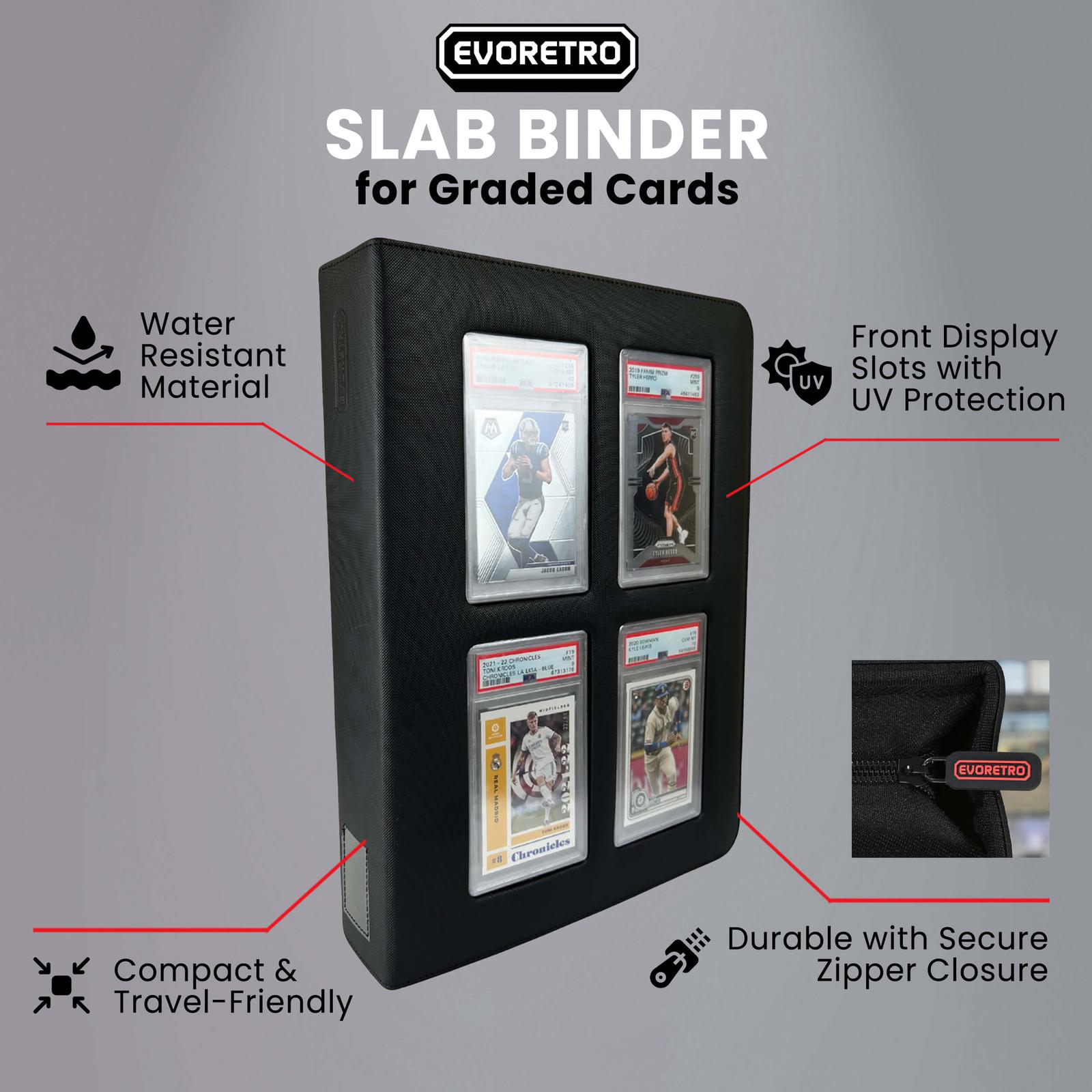 EVORETRO Slab Binder for Graded Cards – Holds 36 Slabs EVORETRO Canada   Squirtle Squad Card Shop.