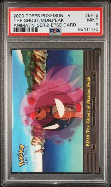 Pokémon TCG – The Ghost of Maiden’s Peak EP19 – Topps TV Animation Series – PSA 9 Mint
