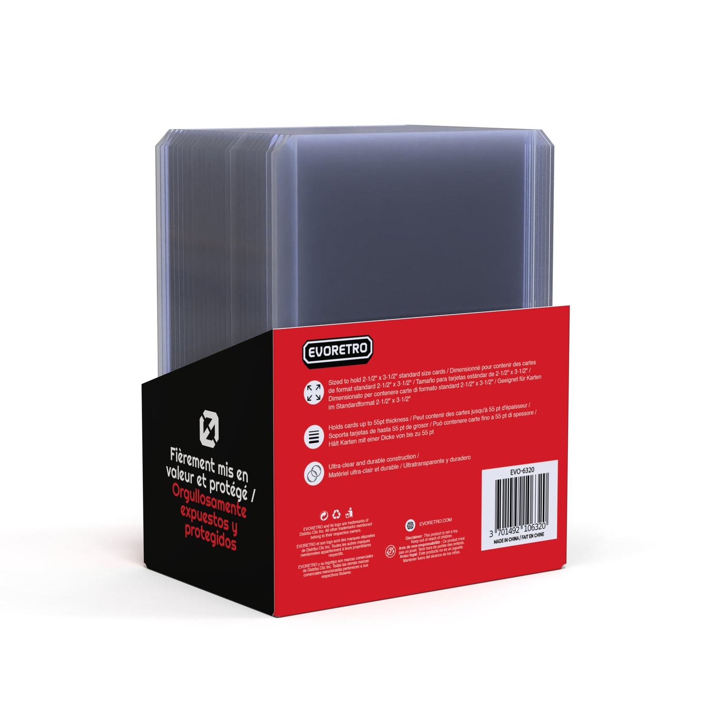 25 EVORETRO Toploader 35pt/55pt/75pt/100pt/180pt – Pack of 25 for Trading Cards EVORETRO Canada   Squirtle Squad Card Shop.