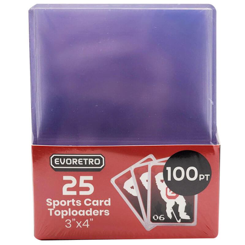 25 EVORETRO Toploader 35pt/55pt/75pt/100pt/180pt – Pack of 25 for Trading Cards EVORETRO Canada   Squirtle Squad Card Shop.