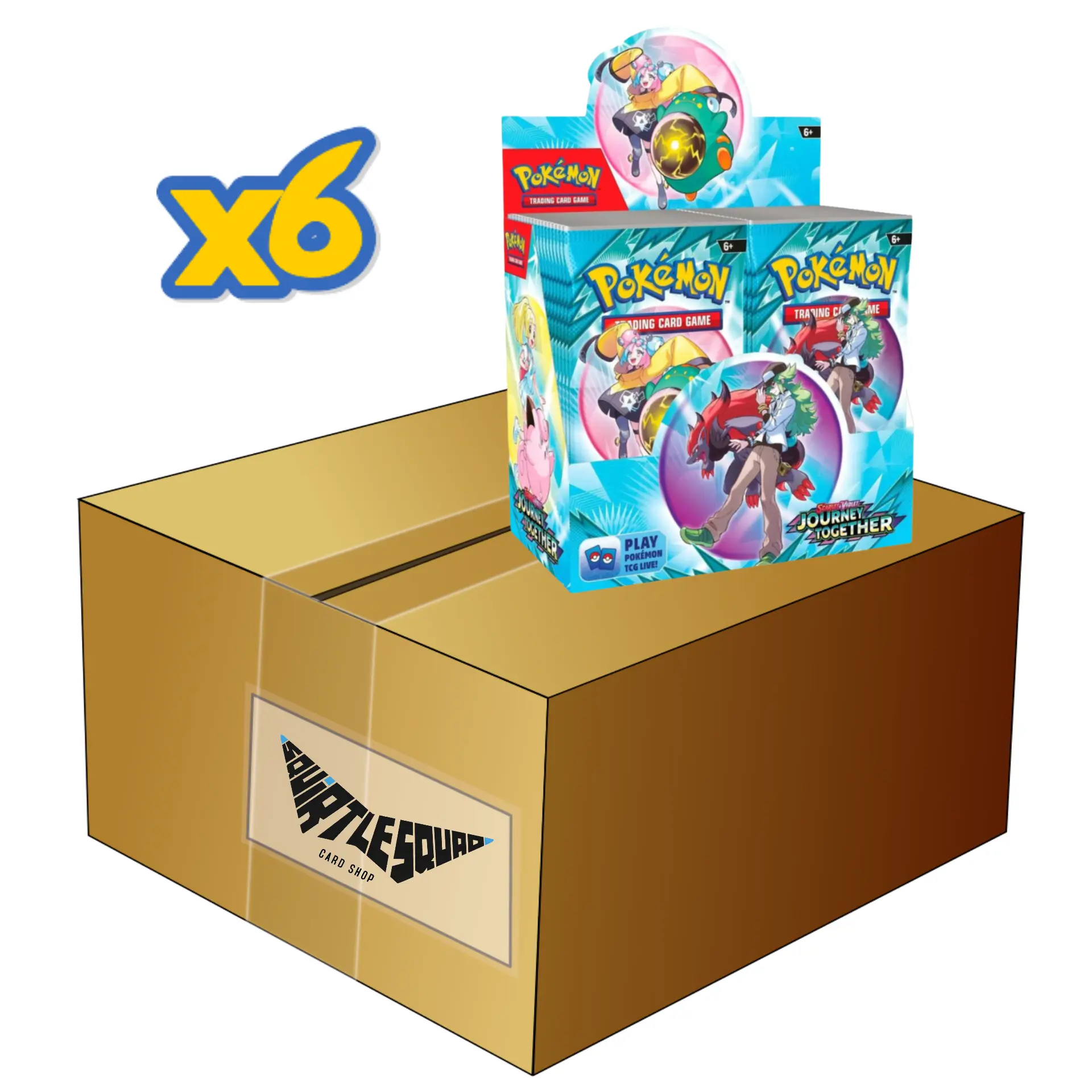 Pokemon - Journey Together - Booster Box Case Squirtle Squad Card Shop.