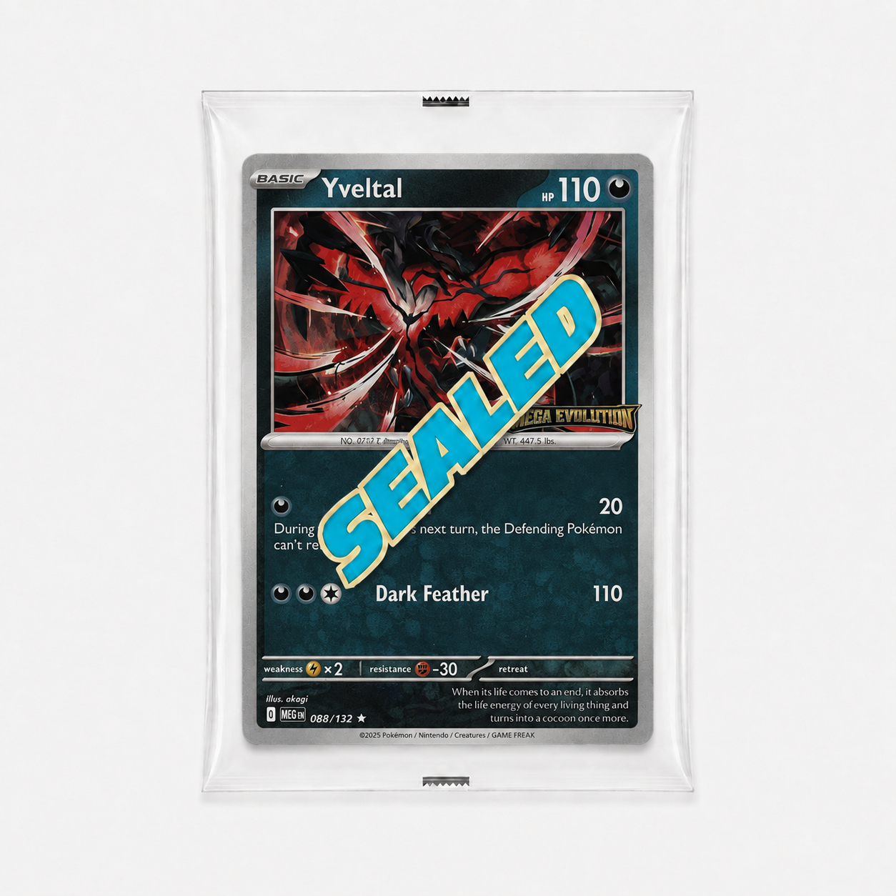 Yveltal 088/132 Mega Evolution Stamp – Sealed Promo