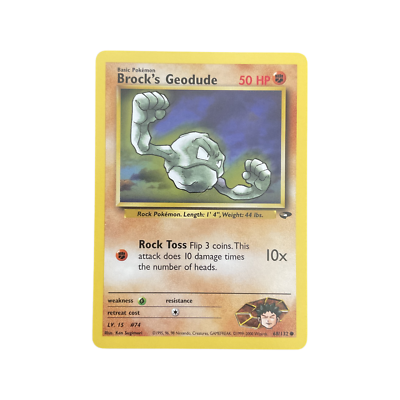 Brock's Geodude 68/132 Gym, Challenge WOTC (NM-MINT)