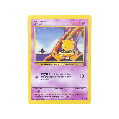 Abra 65/130 Base Set 2 WOTC (EX-MINT)