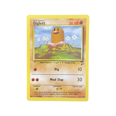 Diglett 71/130 Base Set 2 WOTC (EX-MINT)