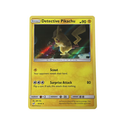 Detective Pikachu 10/18 HOLO Detective Pikachu Serie (MINT)