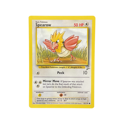 Spearow 92/130 Base Set 2 WOTC (EX-MINT)