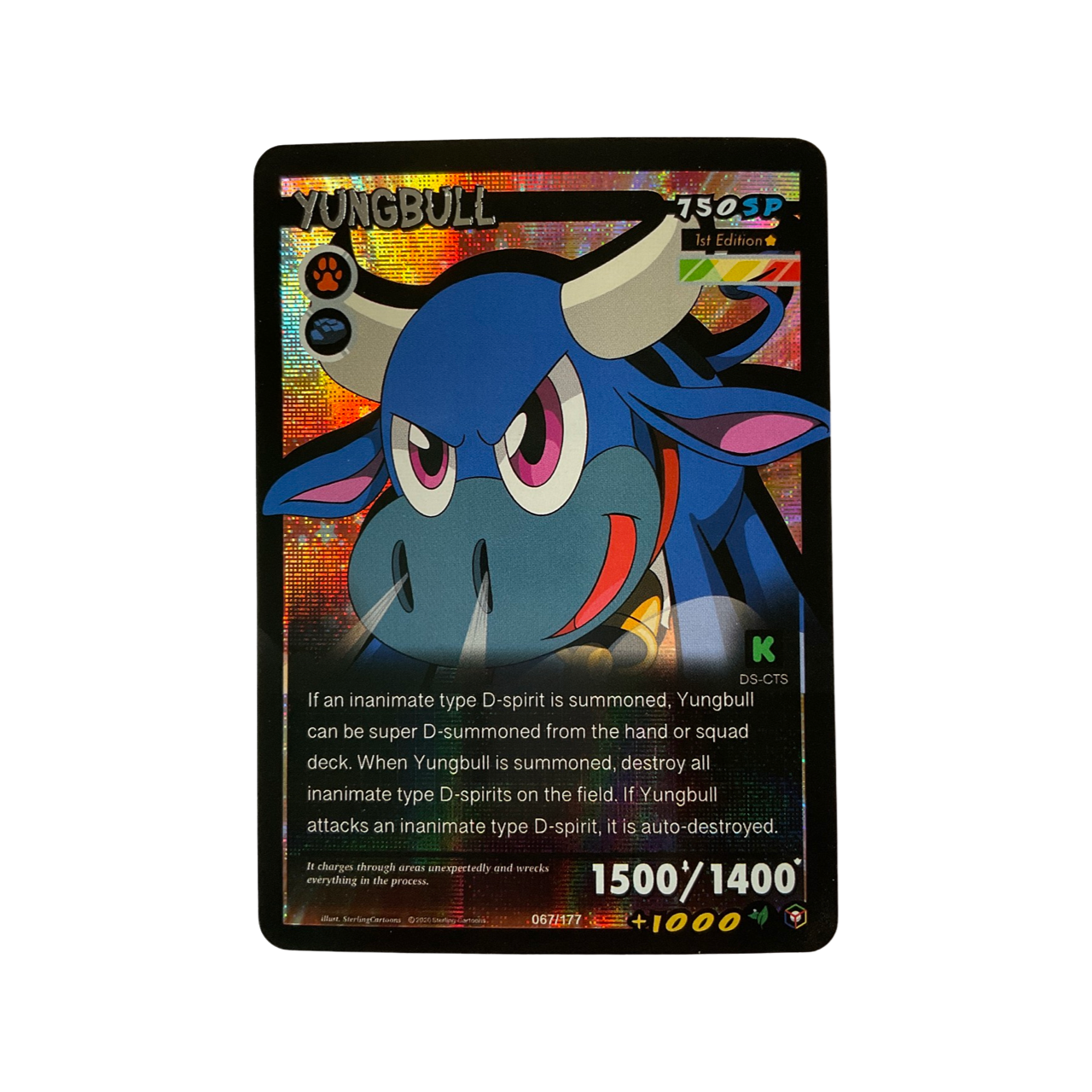 D-Spirits TCG Yungbull 067/177 1st Edition Kickstarter HOLO