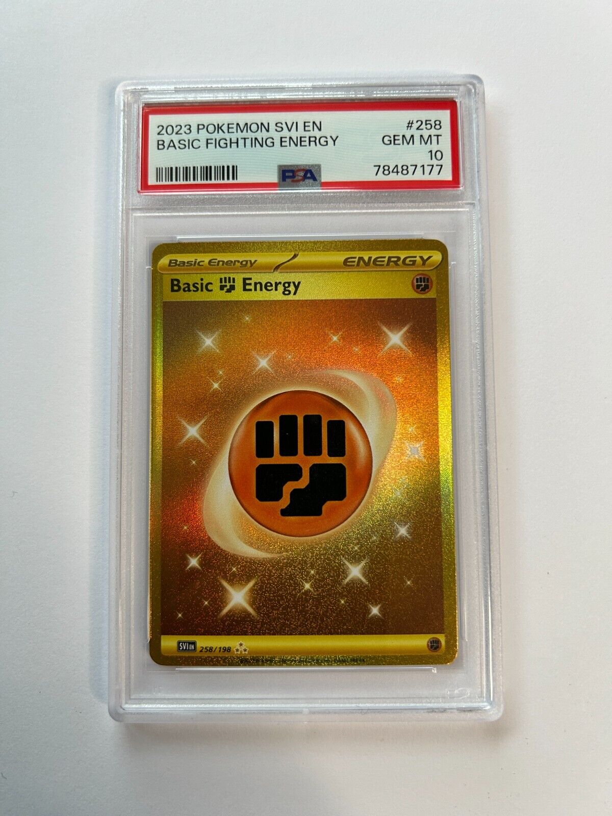 Pokemon TCG Ground Energy 258/198 Scarlet & Violet PSA 10